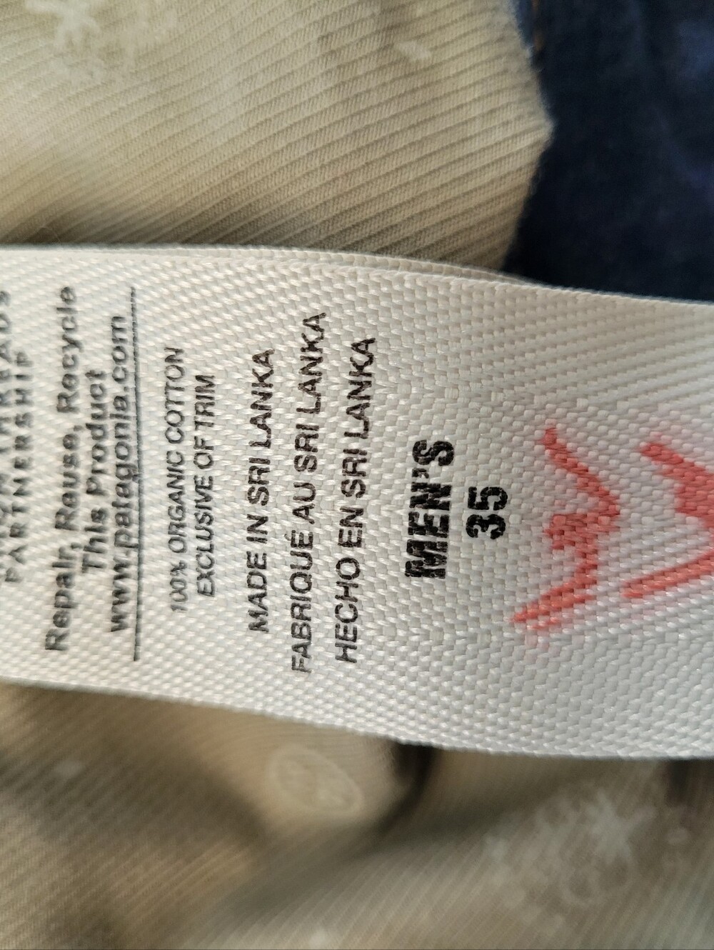 Patagonia Straight Fit Denim Jeans Blue 35x 30 - Picture 11 of 12